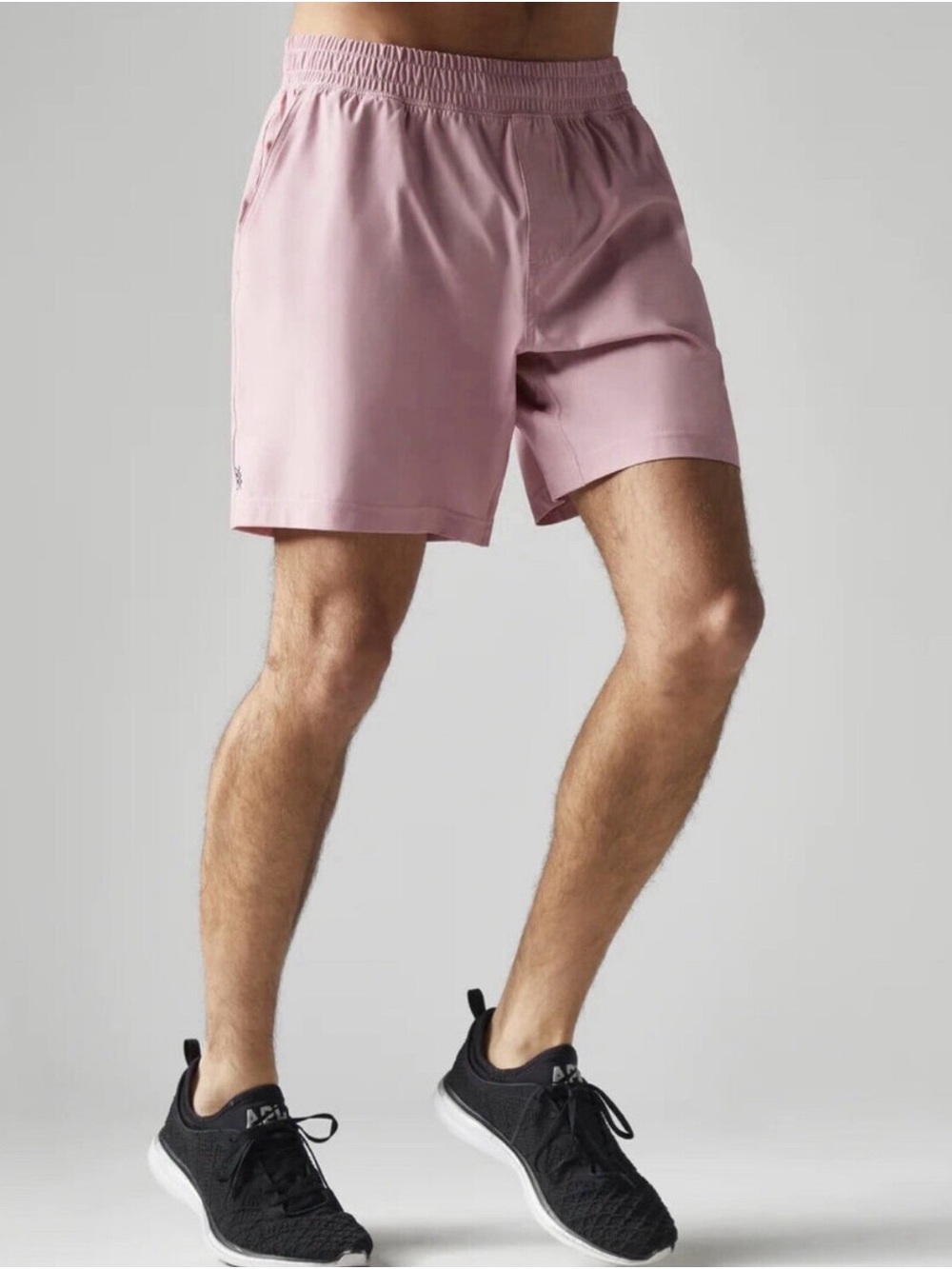 RHONE Men's Athletic Shorts in Dusty Rose